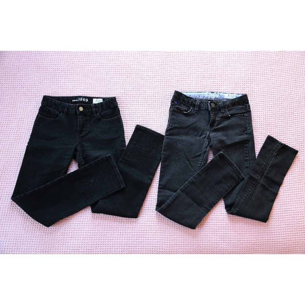 Bundle: Girls Black Jeans - Super Skinny (Size 10)